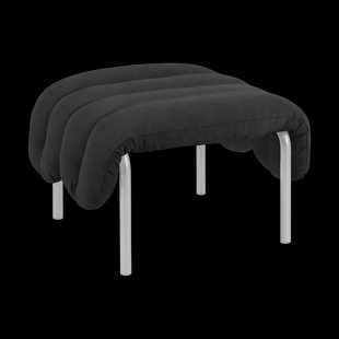Hem Puffy ottoman 58x67 cm Anthracite-roestvrij staal