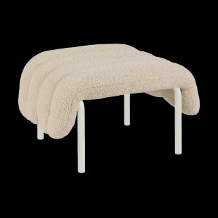 Hem Puffy ottoman 58x67 cm Eggshell-cream