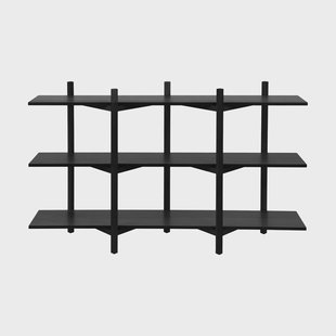 Hem Zig Zag plank Low 175x100 cm Black