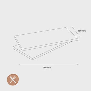 GEFU - Cederhouten Grillplank BBQ, 2 stuks