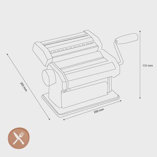 GEFU - Pastamachine zwart