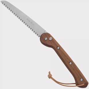 Woxna Ljusnan 113018 Foldable Saw, walnoothout, roestvast staal, vouwzaag, 18 cm