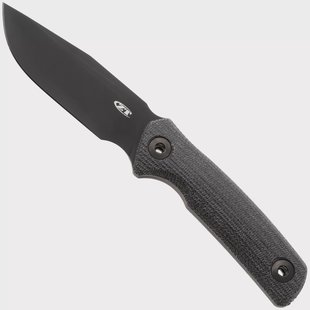 Zero Tolerance 0004BLK, Black CPM Cru-Wear, Black Micarta vaststaand mes