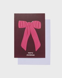 HEMA Kerstkaarten 11x8cm strik - 5 stuks