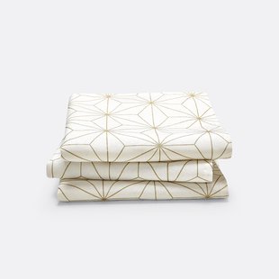 Set van 3 bedrukte servetten, Nordic Star