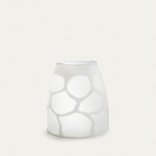 Vaas in mat glas, H28 cm, Arca