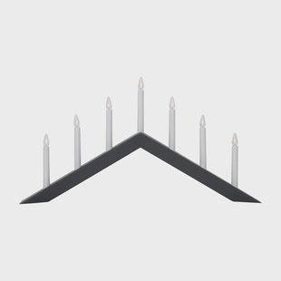 Star Trading Arrow kandelaar 36 cm Grijs