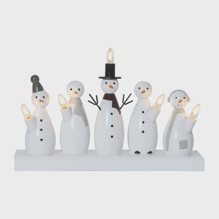 Star Trading Snowman adventskandelaar Wit