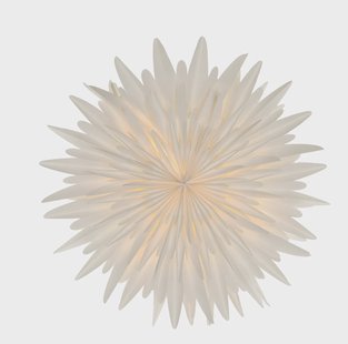 Scandi Living Luna adventsster wit 60 cm