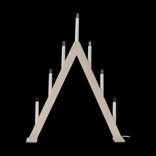 Scandi Living Nord adventskandelaar 60 cm Witgelazuurd