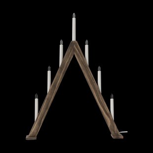 Scandi Living Nord adventskandelaar 60 cm Donker gebeitst