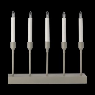 Scandi Living Kindle portabel adventskandelaar 30 cm Beige