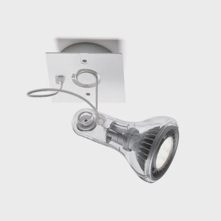 MARSET wandspot Atlas, 3.000 K, Ø 11 cm, transparant
