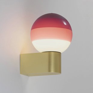 MARSET LED wandlamp Dipping Light A1, bordeauxrood/messing