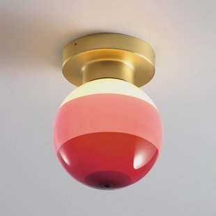 MARSET LED wandlamp Dipping Light A2, bordeauxrood/messing