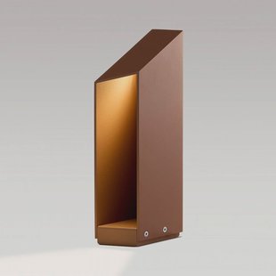 MARSET LED sokkellamp Domus hoogte 37 cm roestkleurig aluminium