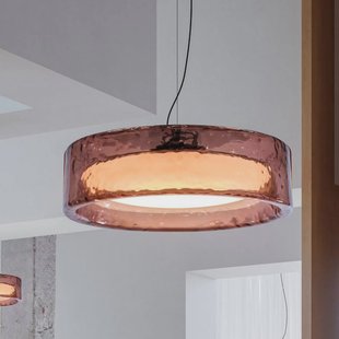 MARSET LED hanglamp Ringo, Ø 70 cm, rosé, TRIAC kunststof