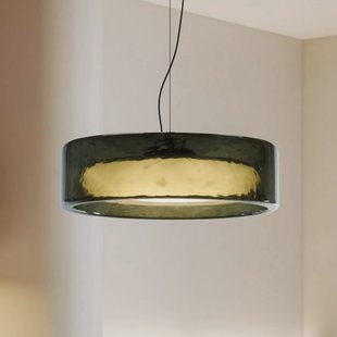 MARSET LED hanglamp Ringo, Ø 70 cm, groen, TRIAC kunststof