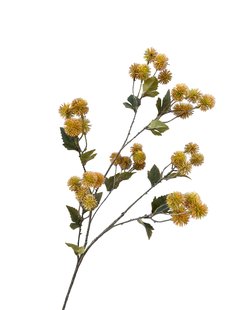 Kunstbloem Distel - Oker geel - 86 cm