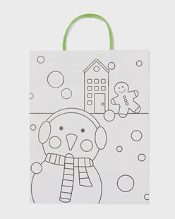 HEMA DIY cadeautasje inkleuren 12x32x25cm