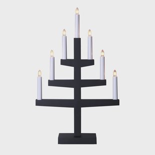 Star Trading Trapp adventslamp 54 cm zwart