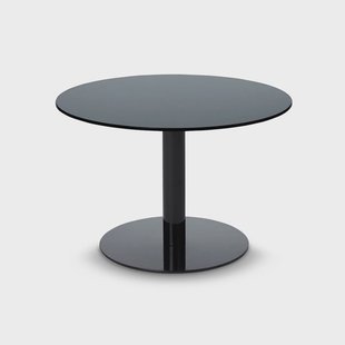 Tom Dixon Flash salontafel rond Zwart-zwart statief