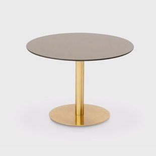 Tom Dixon Flash salontafel rond Koperen-messingstandaard