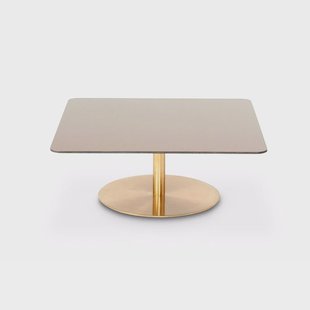 Tom Dixon Flash salontafel 80x80 cm Koperen messing standaard