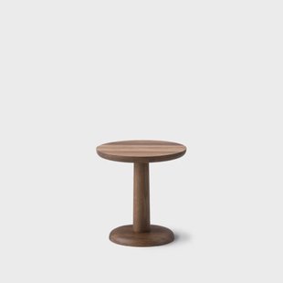 Fredericia Furniture Pon bijzettafel Gerookte eik olie, Ø35 cm