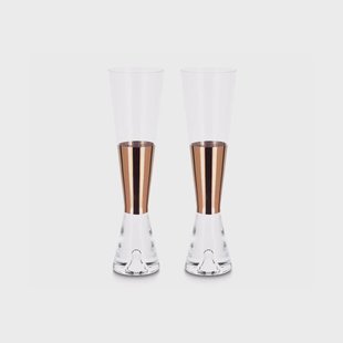 Tom Dixon Tank champagneglas 2-pack Koperkleurig