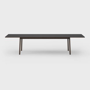 Fredericia Furniture Ana eettafel 220-320x95 cm Nanolaminaat zwart-gerookt eik