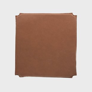 Mavis Rode stoelkussen leer cognac