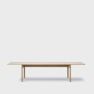 Fredericia Furniture Post 6442 eettafel Gezeepte eik, 100x320 cm