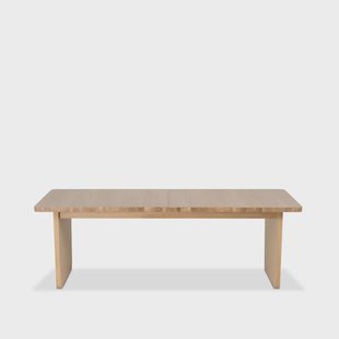 Mavis Vaud eettafel Witgepigmenteerd eiken, 2 st opzetstukken