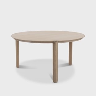 Mavis Amor eettafel rond eik witgepigmenteerde hardwaxolie