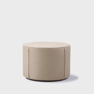 Fredericia Furniture Mono zitpoef Grand linnen beige-Ø55 cm