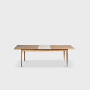 Mavis Höllviken eettafel Eik witgepigmenteerde matte lak-1 inzet-beige mdf á 50 cm