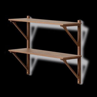 Fredericia Furniture BM29 plank 78x61 cm Walnut gelakt