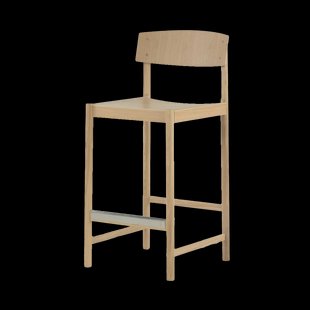 Mavis Rod barkruk 65 cm Witgepigmenteerde matte gelakte eik