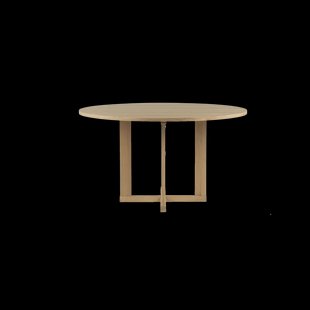 Mavis Arv eettafel ⌀130 cm Witgepigmenteerde matte gelakte eik