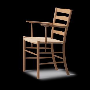 Fredericia Furniture Klint armstoel Naturgeweven-oliegevend eik