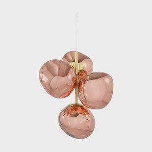 Tom Dixon Melt Chandelier mini hanglamp LED 63,4 cm Koper