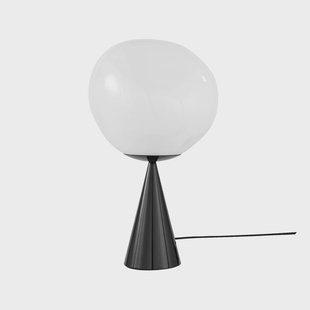 Tom Dixon Melt Cone fat tafellamp LED 46,5 cm Opal-black