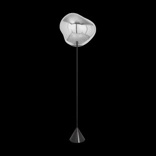 Tom Dixon Melt Cone slim vloerlamp LED 180 cm Zilverkleurig