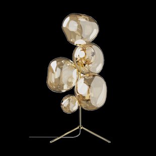 Tom Dixon Melt Chandelier vloerlamp LED 175 cm Goud
