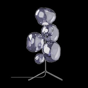 Tom Dixon Melt Chandelier vloerlamp LED 175 cm Rook