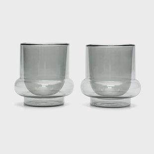 Tom Dixon Bump koffiekop 20 cl 2-pack Grijs