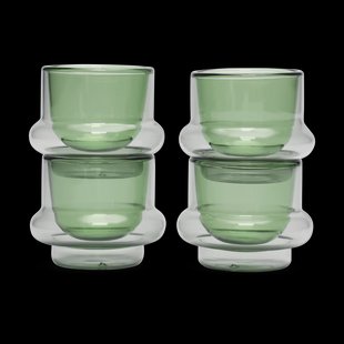 Tom Dixon Bump espressokop 5 cl 4-pack Groen