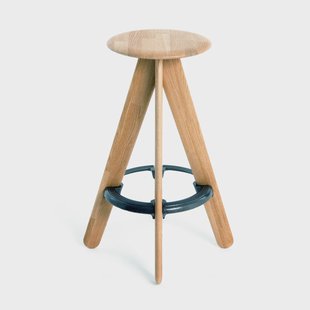 Tom Dixon Slab barstoel 76 cm Massief eikenhout