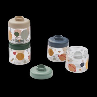 Liewood Dominique kindervoedselpotjes 100 ml 4-pack Universe-Classic navy